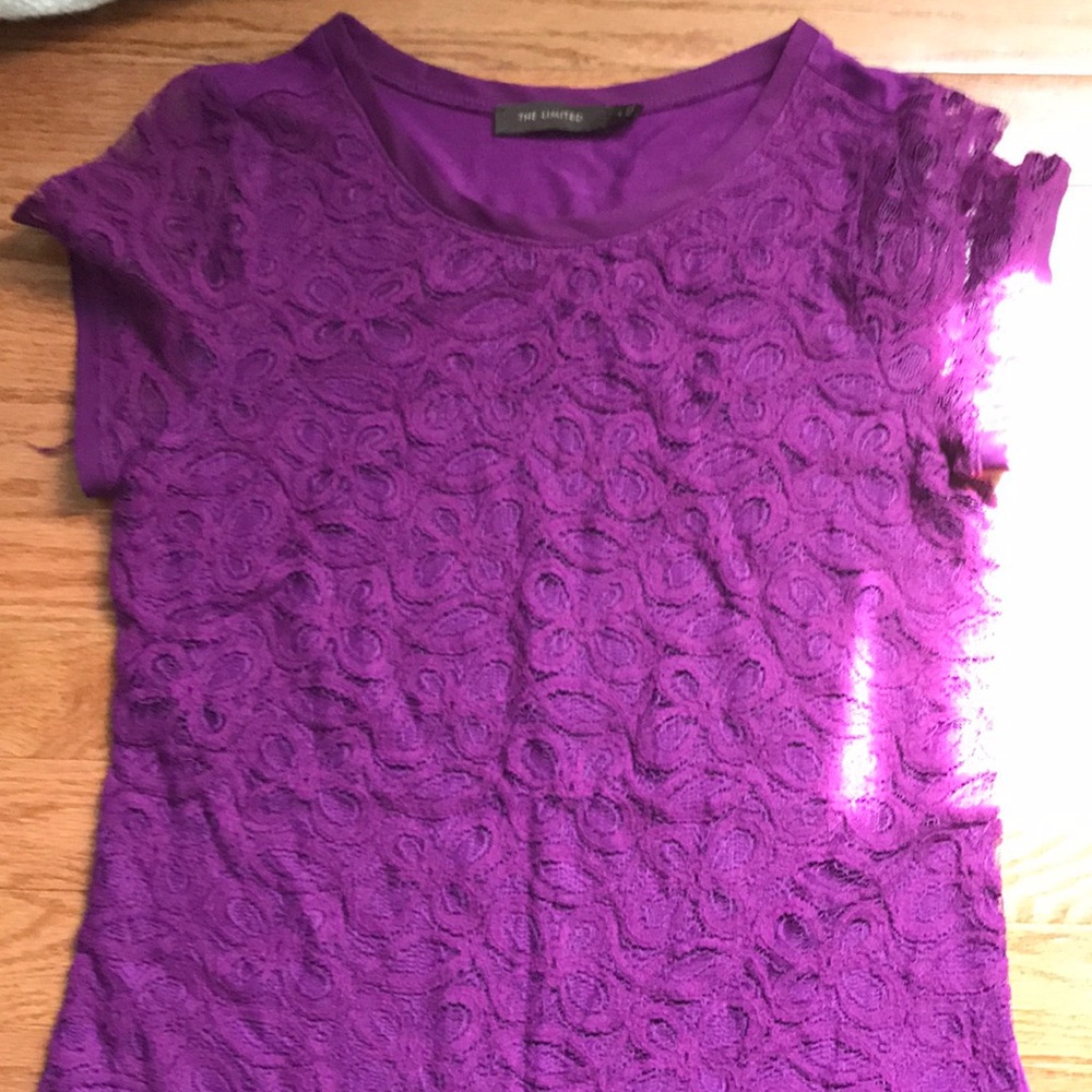 Purple lace top